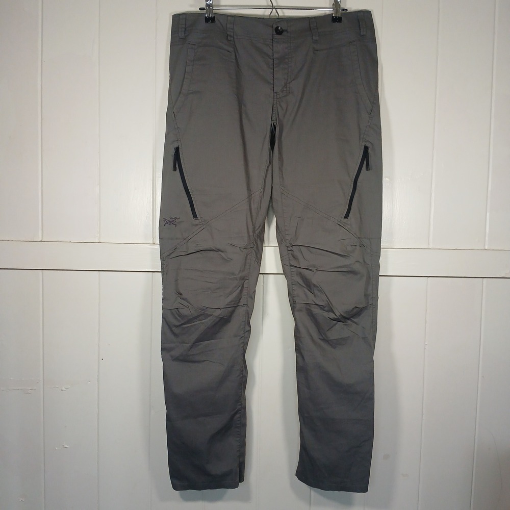Arc'teryx Cronin Pants Men 36 Technical Utility Articulated Trim Tall Grey 17208